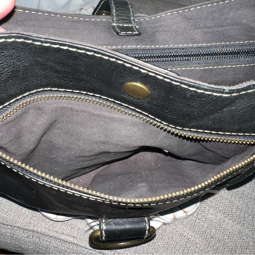 Frye Crossbody Black Leather Purse Bag Handbag - Picture 3 of 12